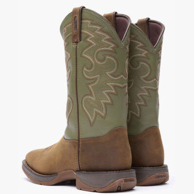 Rebel™ by Durango® Coffee & Cactus Pull-On Western Boot, , large