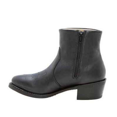 Durango® Black Leather Side Zip Western Boot, , large