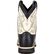 LIL' DURANGO® Big Kid Black and Cream Saddle Western Boot, , large