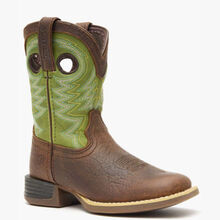 Durango® Lil' Rebel Pro™ Big Kid's Lime Western Boot