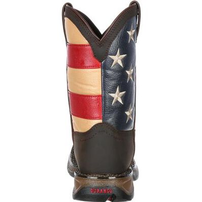 Lil' Rebel™ by Durango® Big Kids' Flag Western Boot, , large