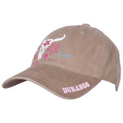 Durango® Women's Cow Skull Tan Hat, , large