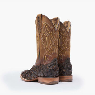Durango® Premium Exotics™ Dark Brown Pirarucu Western Boot, , large