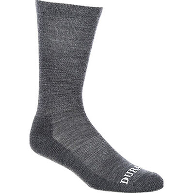 Durango® Boot Light Weight Merino Wool Socks, Grey, large