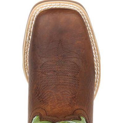 Durango® Lil' Rebel Pro™ Little Kid's Lime Western Boot, , large