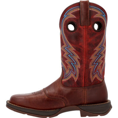 Rebel by Durango® Burnished Pecan Fire Brick Western Boot, , large