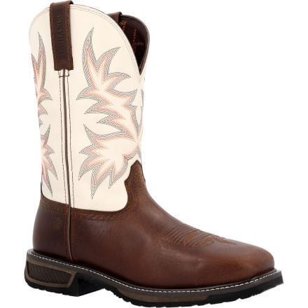 Durango WorkHorse Chocolate Bone Steel Toe Western Work Boot DDB0426