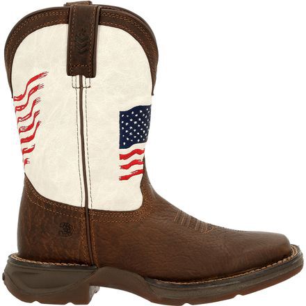 Lil Rebel by Durango Little Kids Distressed Flag Western Boot