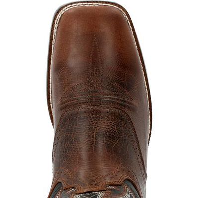 Durango® Westward™ Dark Chestnut & Black Onyx Western Boot, , large