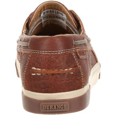 Durango® Music City™ Men's Elephant Emboss Boat Moc, , large