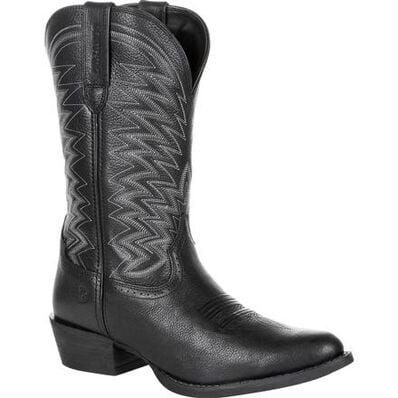 Durango® Rebel Frontier™ Black Western R-Toe Boot, , large