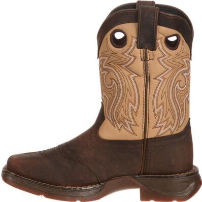 Lil' Rebel™ by Durango® Big Kid Saddle Western Boot, , large