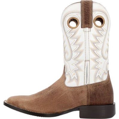 Durango® Westward™ Weathered Tan White Western Boot, , large