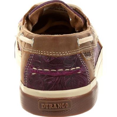 Durango® Music City™ Women's Plum Boat Moc, , large