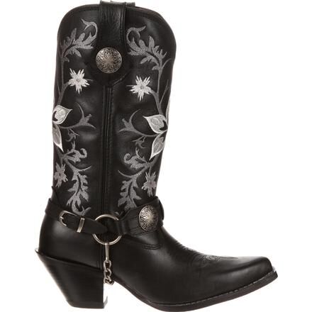 Crush by Durango Black Embroidered Harness Western Boots Style DCRD035