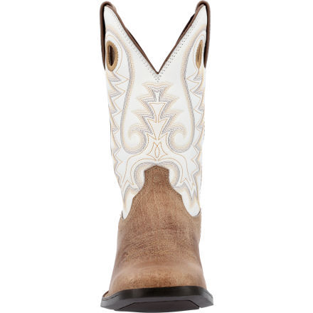 White and brown cowgirl boots discount