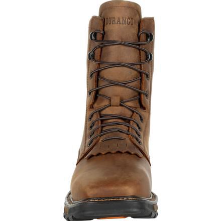 Square toe boots lace top up