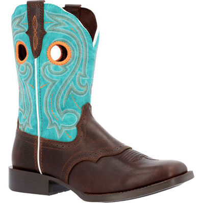 Durango® Westward™ Women's Hickory Turquoise Western Boot, , large