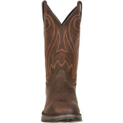 Rebel™ by Durango® Chocolate Pull-On Western Boot, , large Rebel™ by Durango® Chocolate Pull-On Western Boot, , large