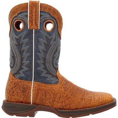 Rebel™ by Durango® Rustic Tan Navy Western Boot, , large