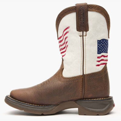 Lil' Rebel™ by Durango® Little Kids Distressed Flag Western Boot, , large