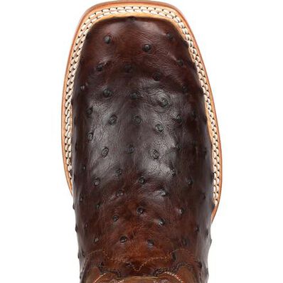 Durango® Premium Exotic Full-Quill Ostrich Chestnut Western Boot, , large