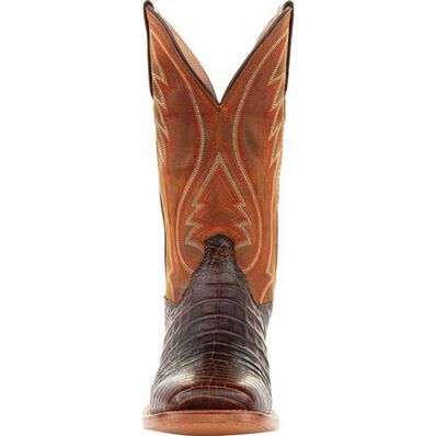Durango® Premium Exotics™ Antiqued Chestnut Caiman Western Boot, , large