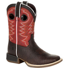 Durango® Lil' Rebel Pro™ Big Kid's Red Western Boot
