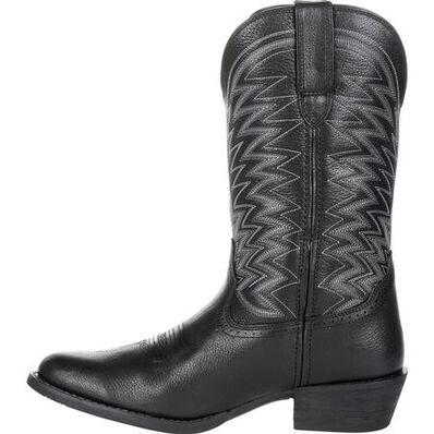 Durango® Rebel Frontier™ Black Western R-Toe Boot, , large