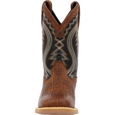 Durango® Lil' Rebel Pro Big Kids’ Acorn Black Onyx Western Boot, , large