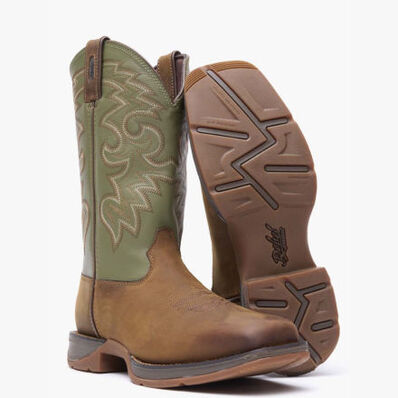 Rebel™ by Durango® Coffee & Cactus Pull-On Western Boot, , large