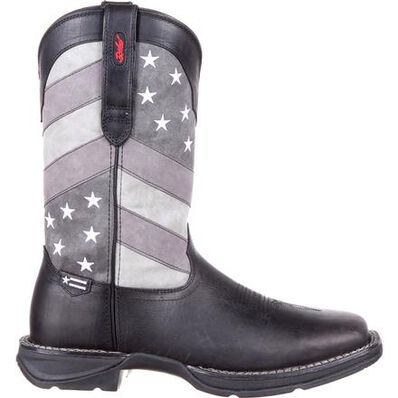 Rebel™ by Durango® Faded Black Flag Western Boot, , large