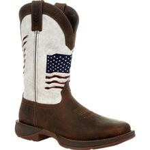 Rebel™ by Durango® Distressed Flag Embroidery Western Boot