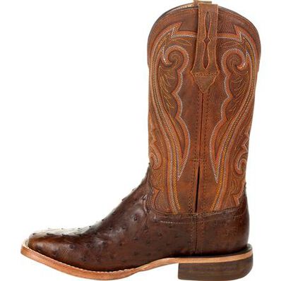 Durango® Premium Exotics™ Women's Full-Quill Ostrich Antiqued Saddle Western Boot, , large