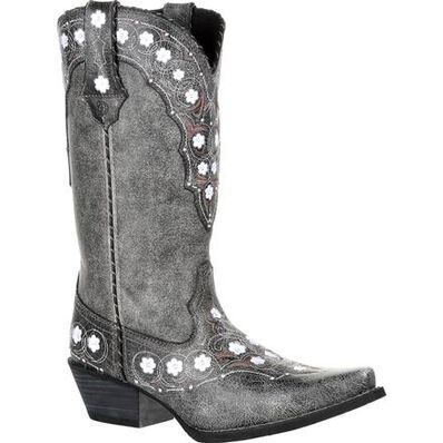 Crush™ by Durango® Women's Pewter Floral Western Boot, , large