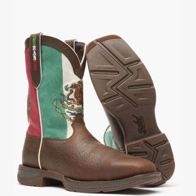 Rebel by Durango® Steel Toe Mexico Flag Western Boot, , large