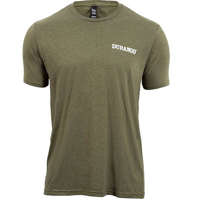 Durango® Unisex Triblend Tshirt, Military Green Frost, large