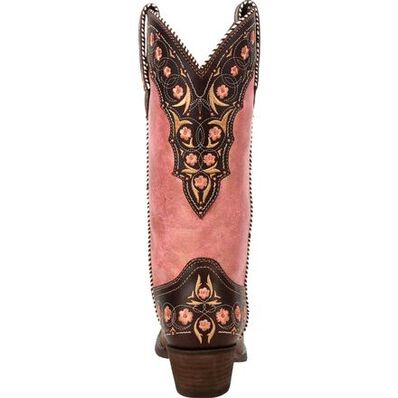 Crush™ by Durango® Women's Vintage Rose Gold Floral Western Boot, , large