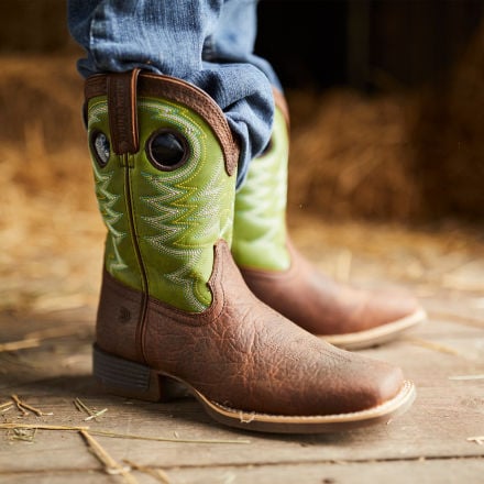 DBT0221C Durango Lil Rebel Pro Little Kid s Lime Western Boot