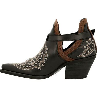 Crush™ by Durango® Women's Black Studded Western Fashion Bootie, , large