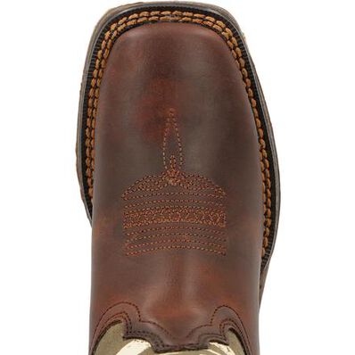 Lil' Rebel™ by Durango® Big Kids' Army Western Boot, , large