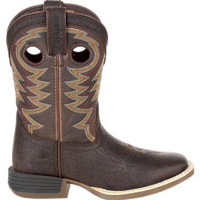 Durango® Lil' Rebel Pro™ Big Kid's Brown Western Boot, , large