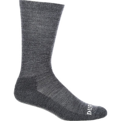 Durango® Boot Light Weight Merino Wool Socks, Grey, large
