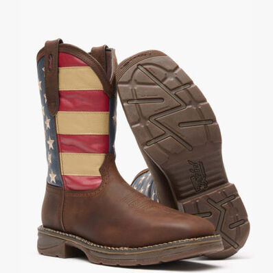 Rebel™ by Durango® Steel Toe Flag Western Flag Boot, , large