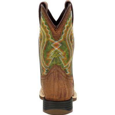 Lil' Durango® Rebel Pro™ Big Kid's Briar Green Western Boot, , large