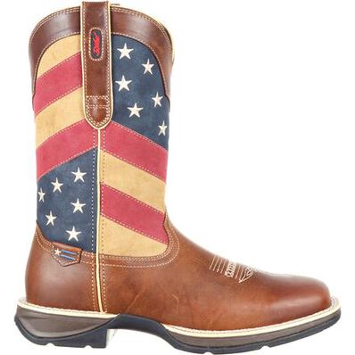 Rebel™ by Durango® Patriotic Pull-On Western Flag Boot, , large