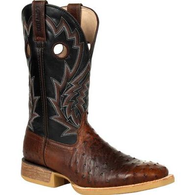 Durango® Rebel Pro™ Oiled Saddle Ostrich Western Boot, , large