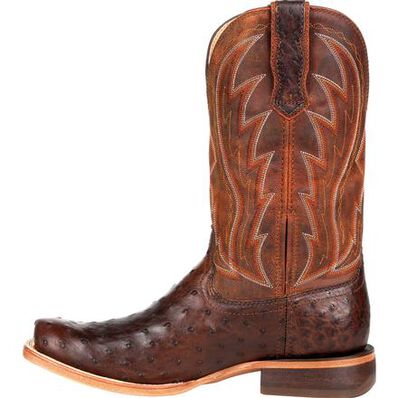 Durango® Premium Exotic Full-Quill Ostrich Chestnut Western Boot, , large