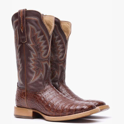 Durango® Men's PRCA Collection Caiman Belly Western Boot, , large