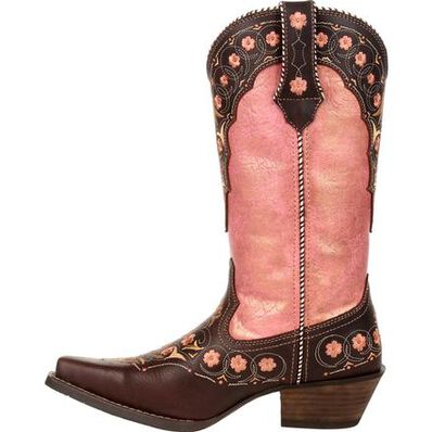 Crush™ by Durango® Women's Vintage Rose Gold Floral Western Boot, , large
